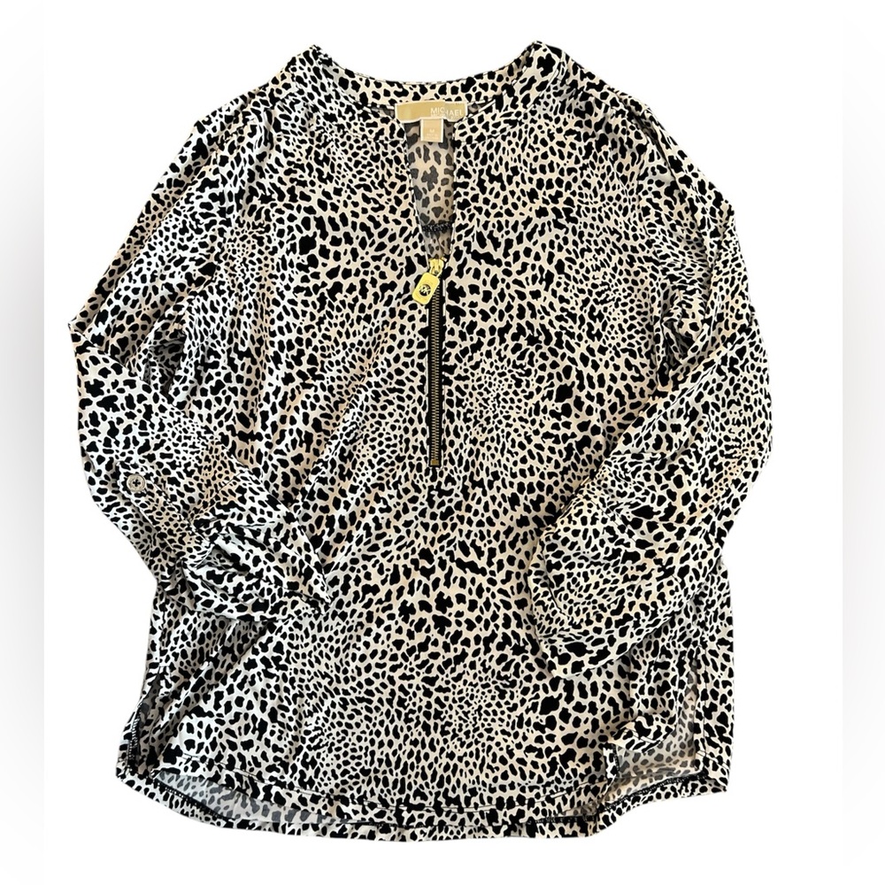 Leopard Print Blouse Size Medium Michael Kors